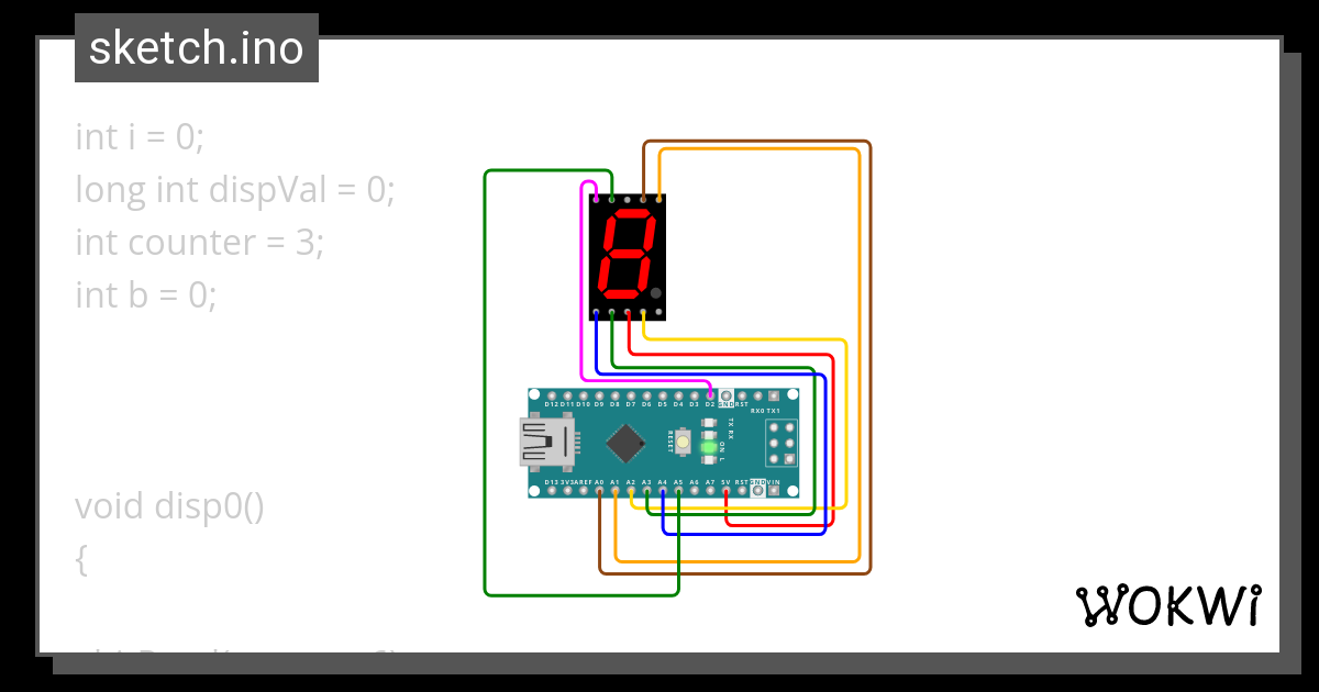 7sego Wokwi Esp32 Stm32 Arduino Simulator 8960