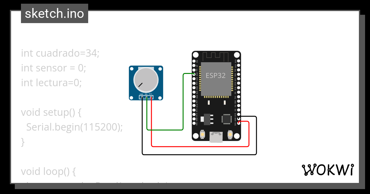 Potenciometro Wokwi Esp32 Stm32 Arduino Simulator