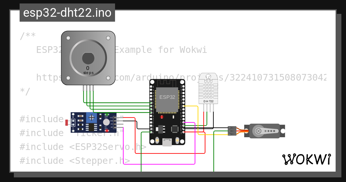 esp32 servo - Wokwi ESP32, STM32, Arduino Simulator