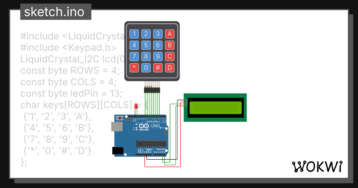 Матричная мембранная клавиатура 6/12/22 лекция - Wokwi ESP32, STM32 ...