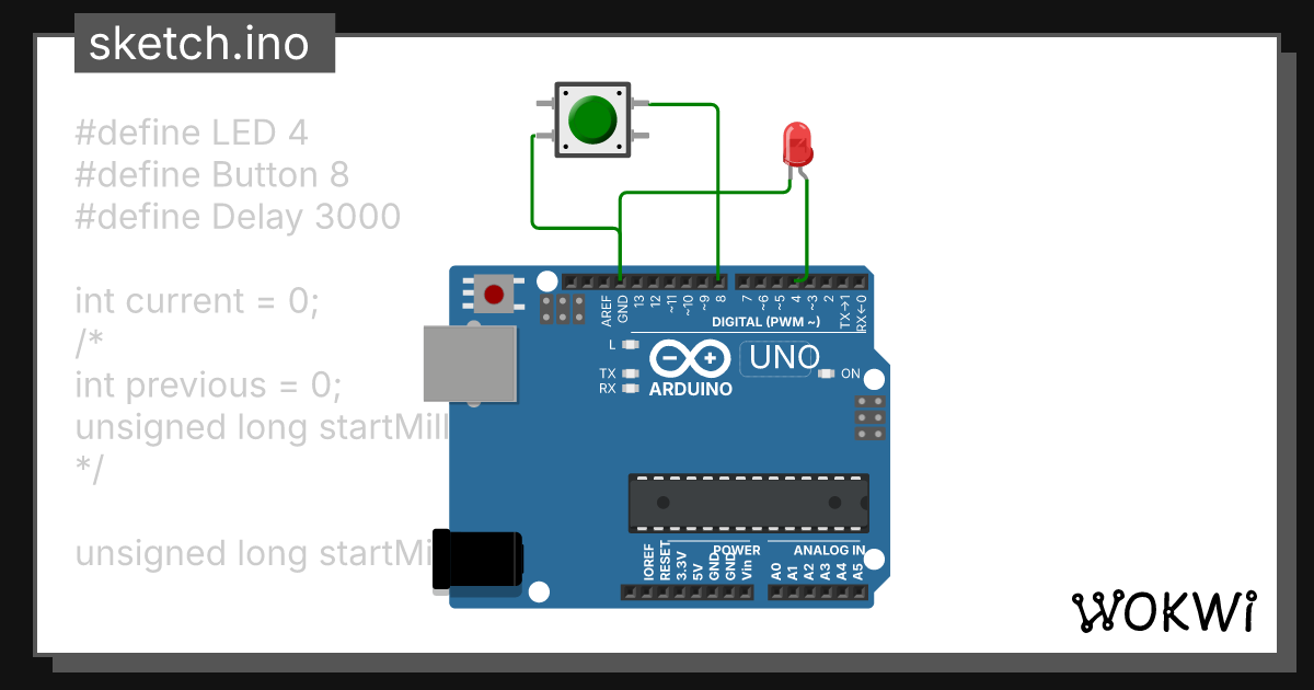 Monostabile Mio - Wokwi ESP32, STM32, Arduino Simulator