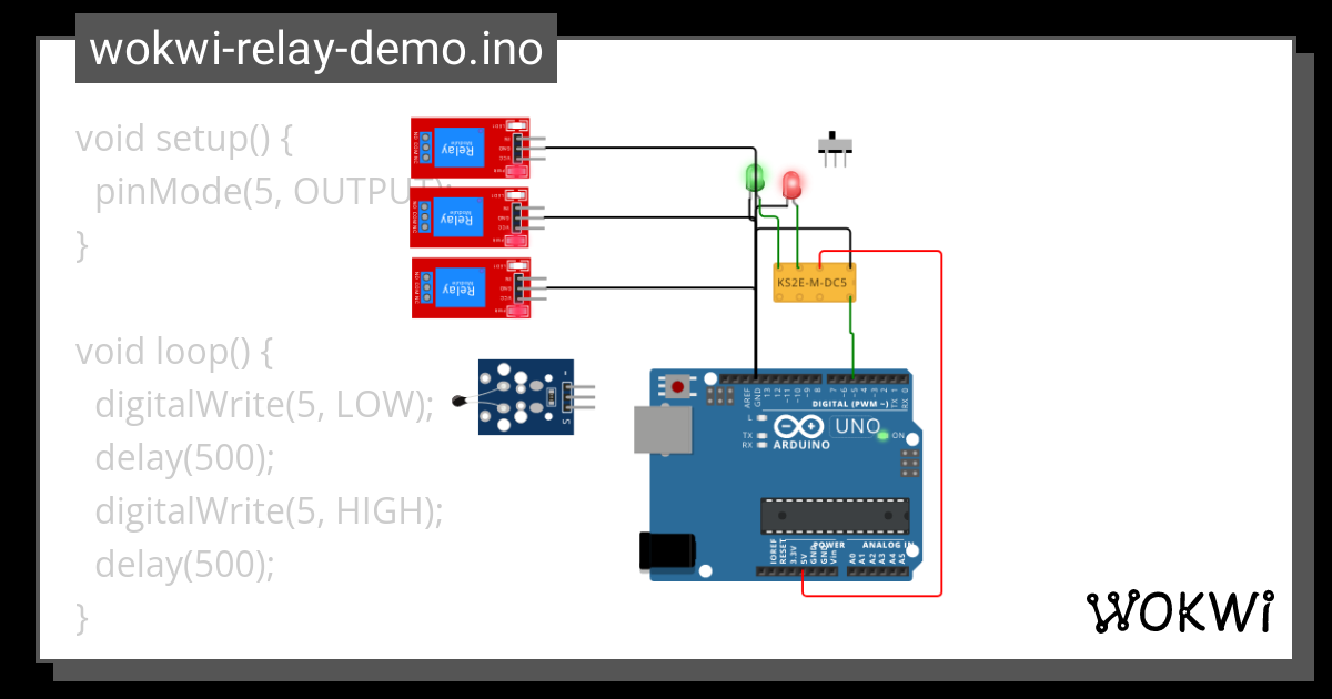 Wokwi Relay O Wokwi Esp32 Stm32 Arduino Simulator 