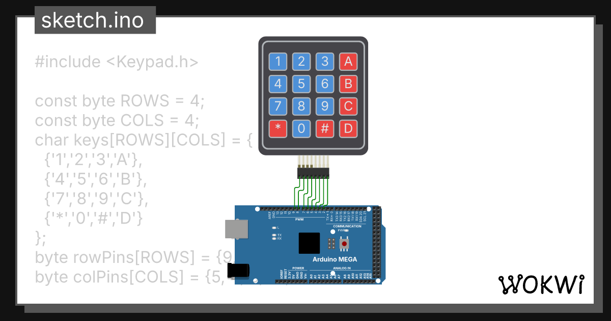 Keypad with Tones - Wokwi ESP32, STM32, Arduino Simulator