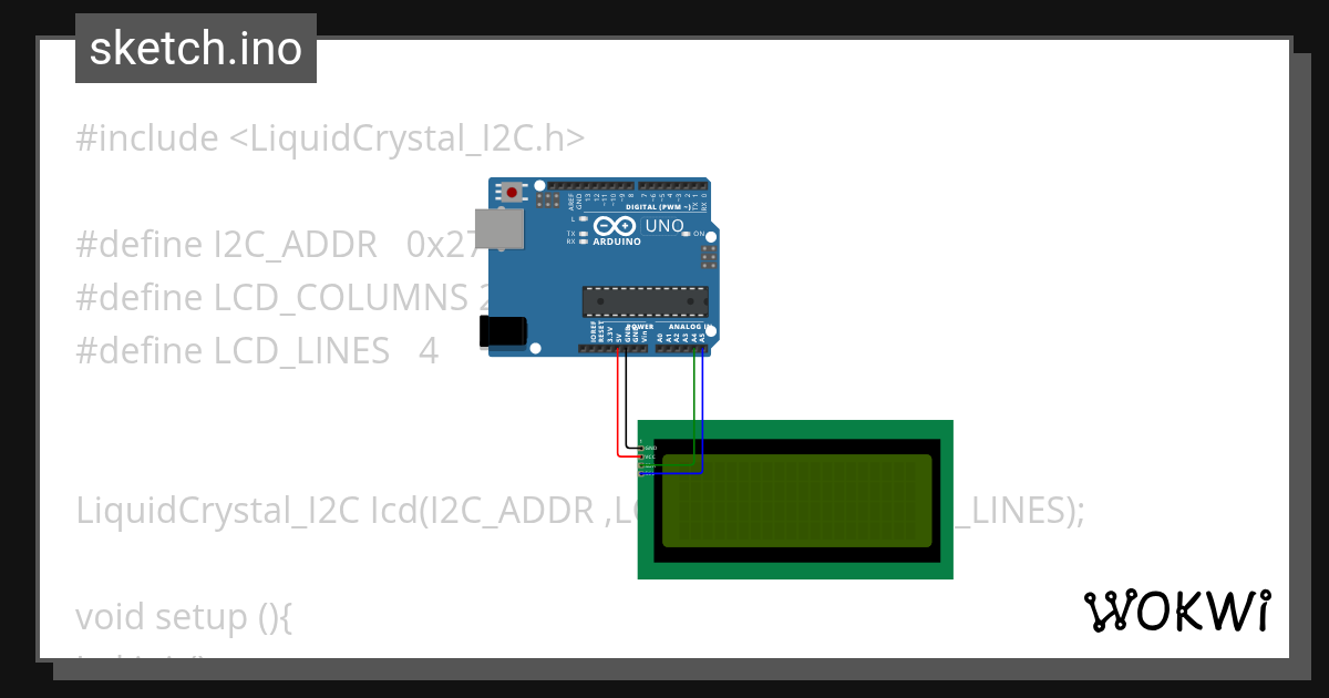 Liquid Crystal - Wokwi ESP32, STM32, Arduino Simulator