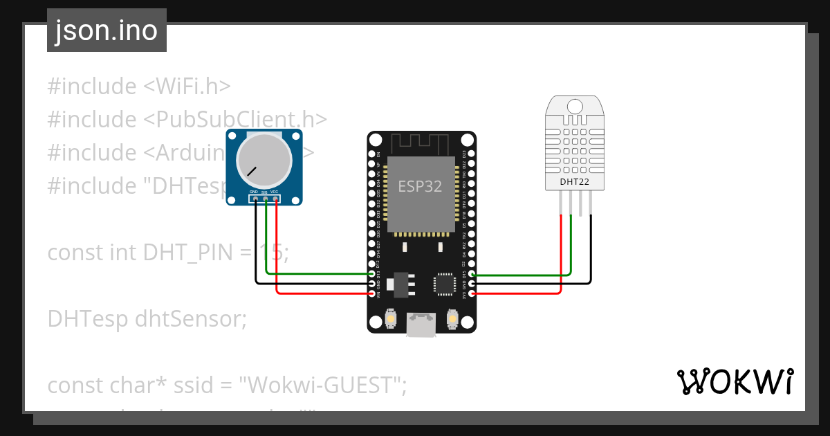json.ino - Wokwi ESP32, STM32, Arduino Simulator