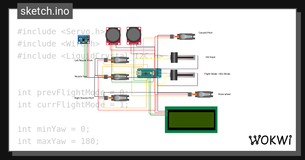 servo mix SU - Wokwi ESP32, STM32, Arduino Simulator