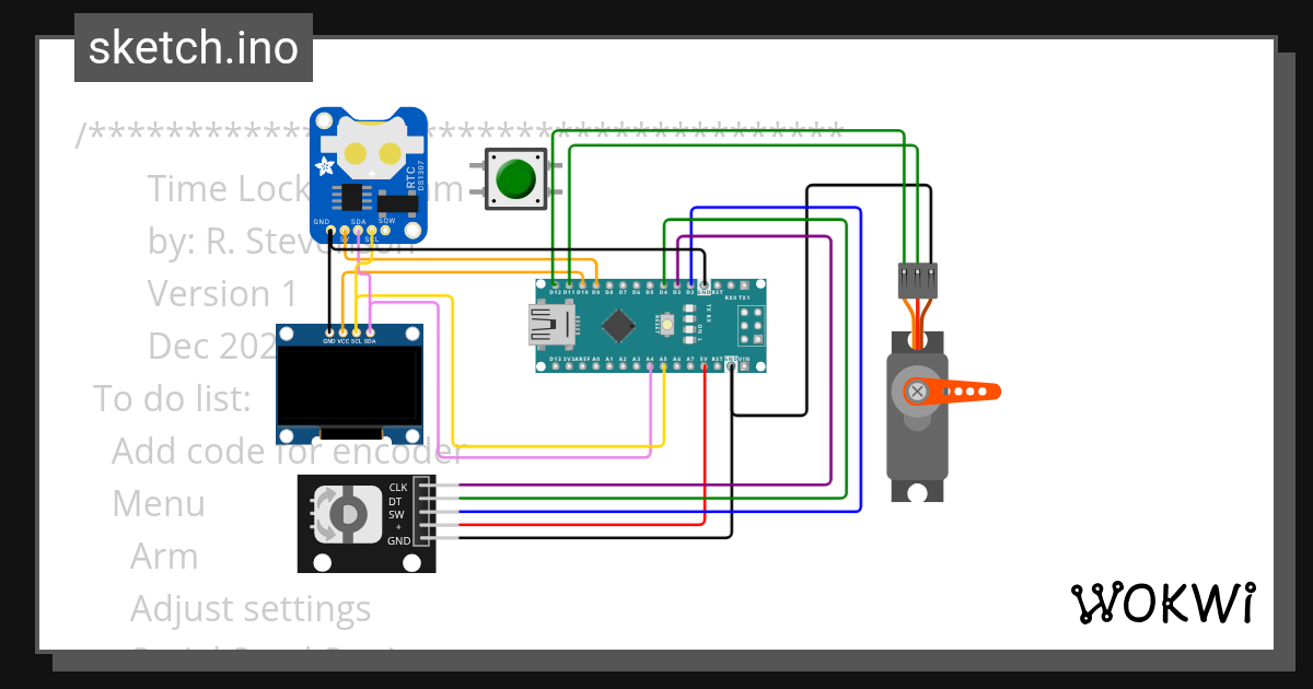 Time Lock - Wokwi ESP32, STM32, Arduino Simulator