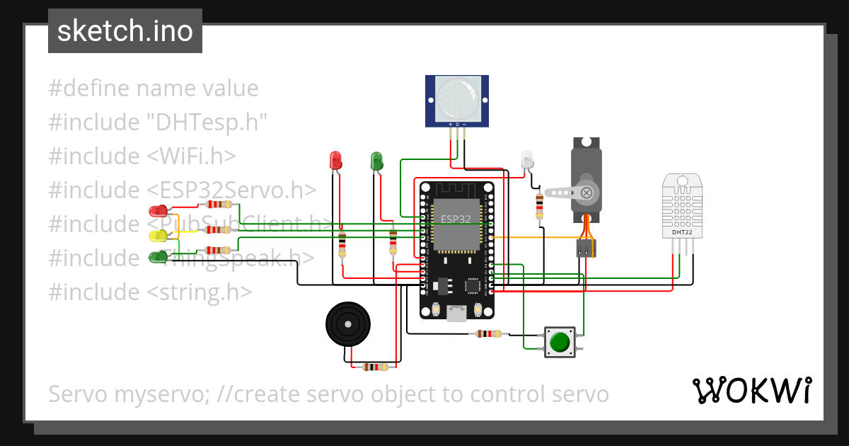 Smart Home - Wokwi ESP32, STM32, Arduino Simulator