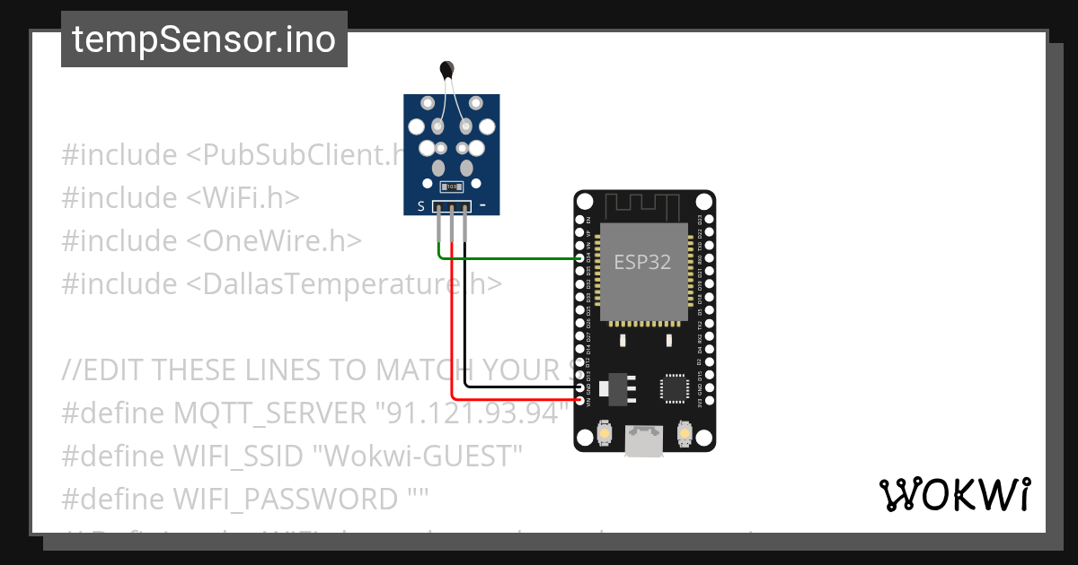 temp-sensor.ino - Wokwi ESP32, STM32, Arduino Simulator