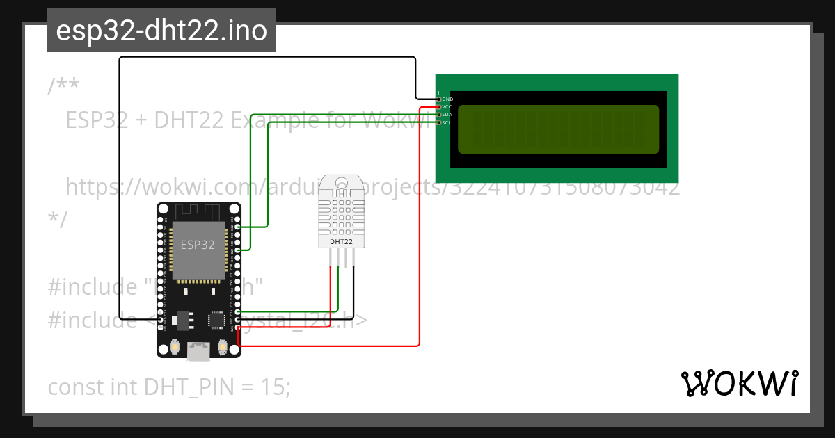 esp32-dht22.ino - Wokwi ESP32, STM32, Arduino Simulator