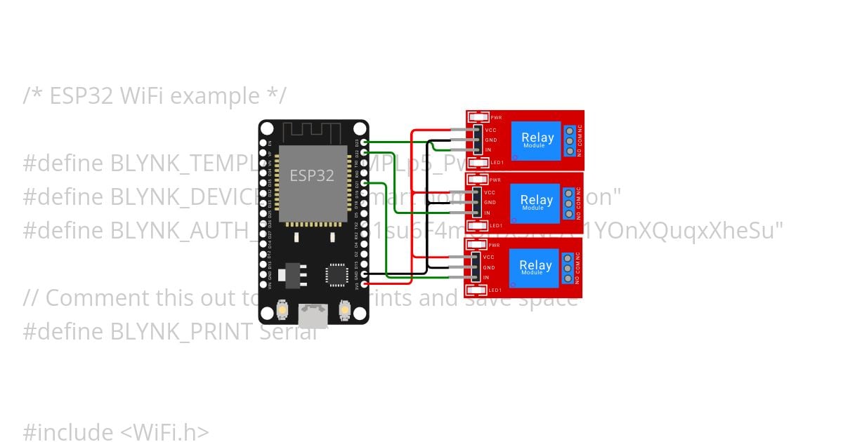 home automation with blynk simulation