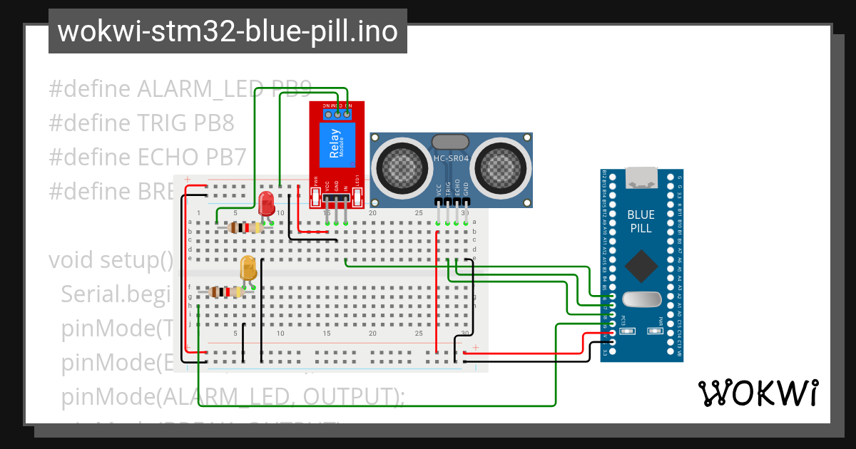 ARM Cortex M3 Collision Detection copy Wokwi ESP32, STM32, Arduino