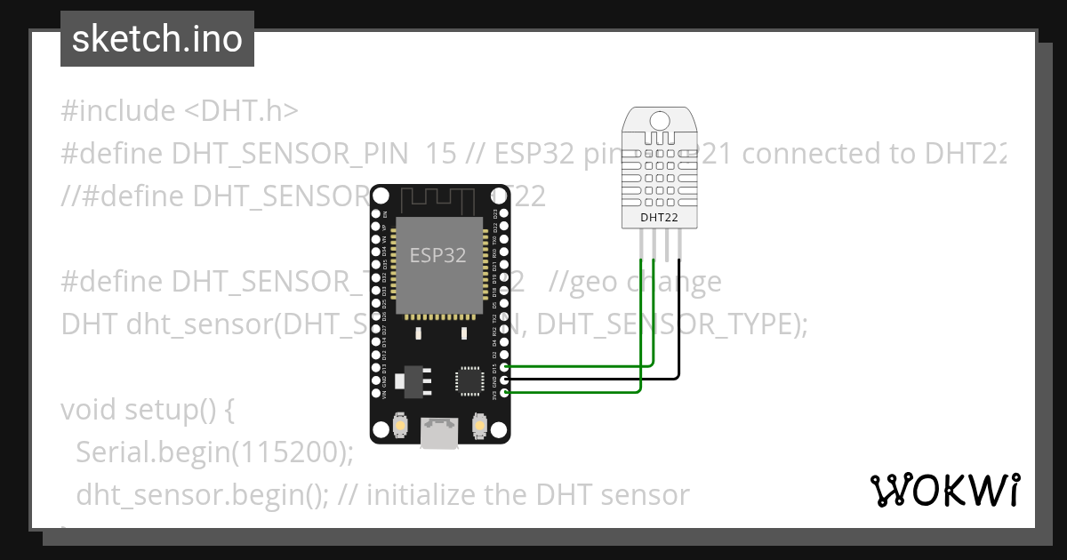 esp32_DHT22 - Wokwi ESP32, STM32, Arduino Simulator