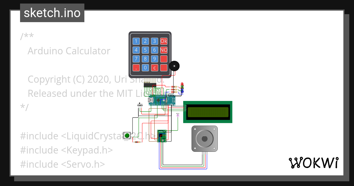 Progetto 07_01 Liquid Flow Switch - Wokwi ESP32, STM32, Arduino Simulator