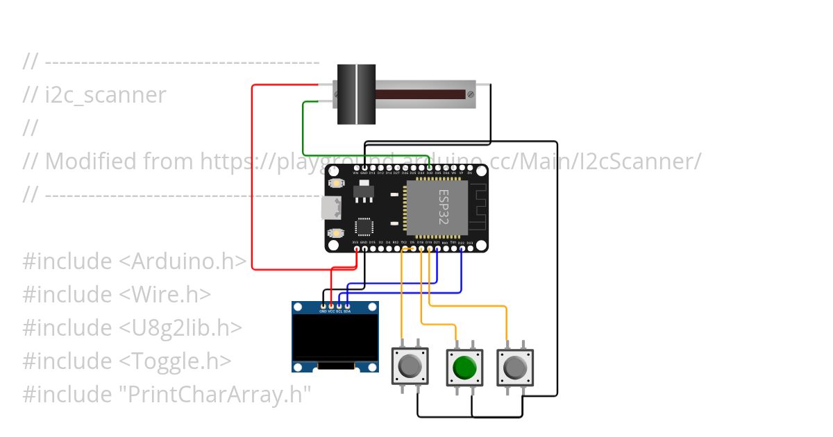 Oled Menu items simulation