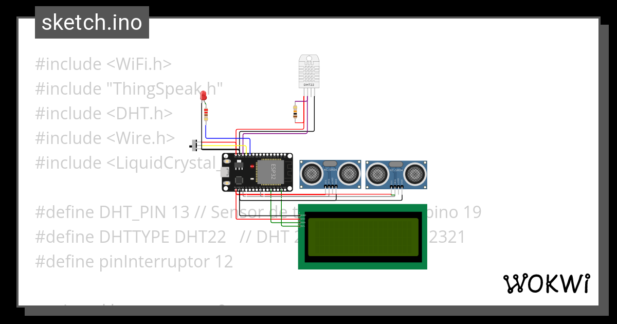 Projeto Estufa ESP Wokwi ESP STM Arduino Simulator