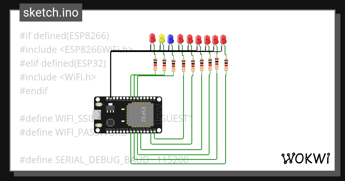 Untitled project - Wokwi ESP32, STM32, Arduino Simulator