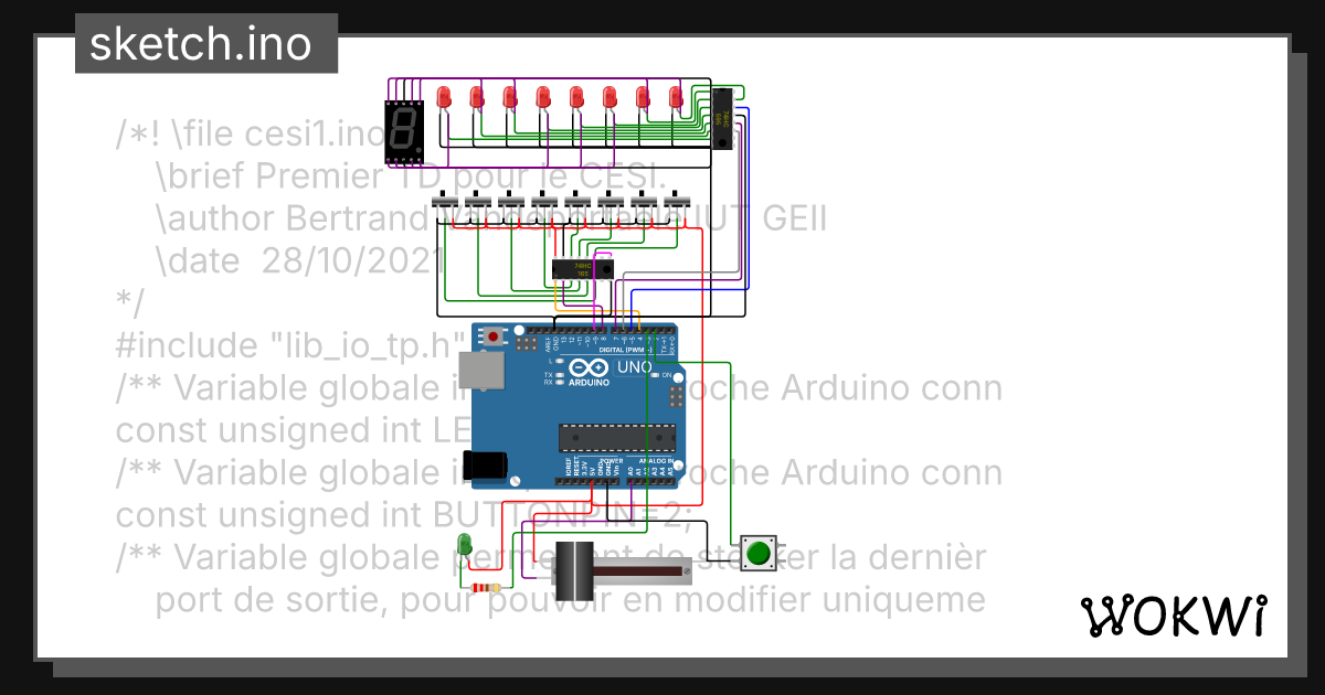 TD1 - Wokwi ESP32, STM32, Arduino Simulator