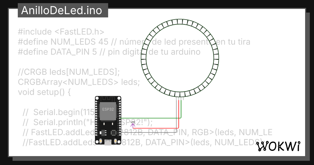 Relojanilloled wokwi esp32 stm32 arduino simulator