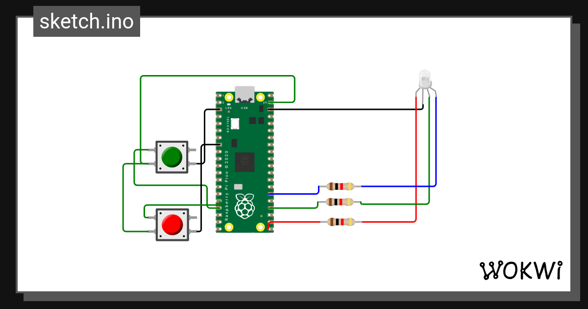 led rgb - Wokwi ESP32, STM32, Arduino Simulator