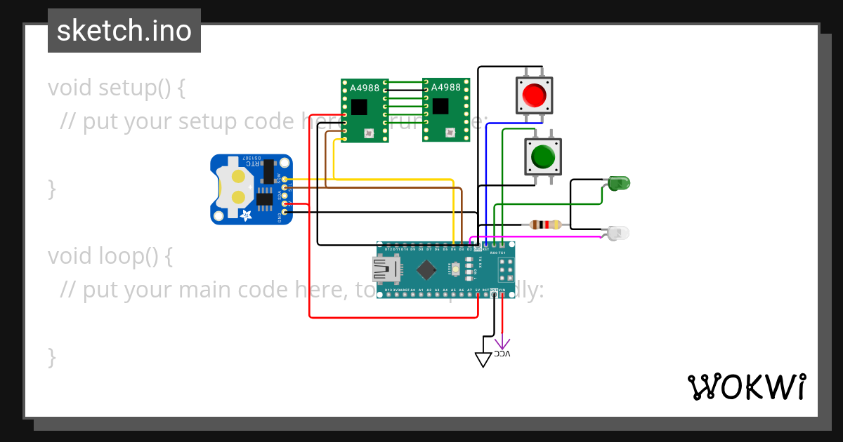 servo clock Wokwi ESP32, STM32, Arduino Simulator