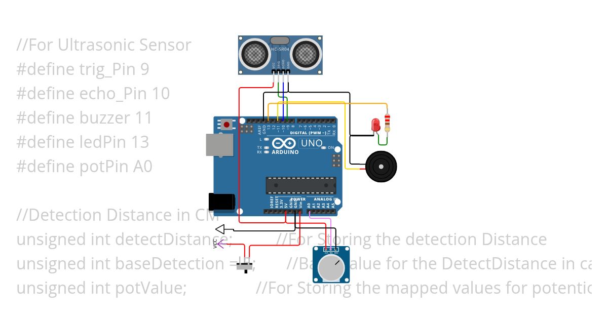 UltrasonicDoorAlarm simulation