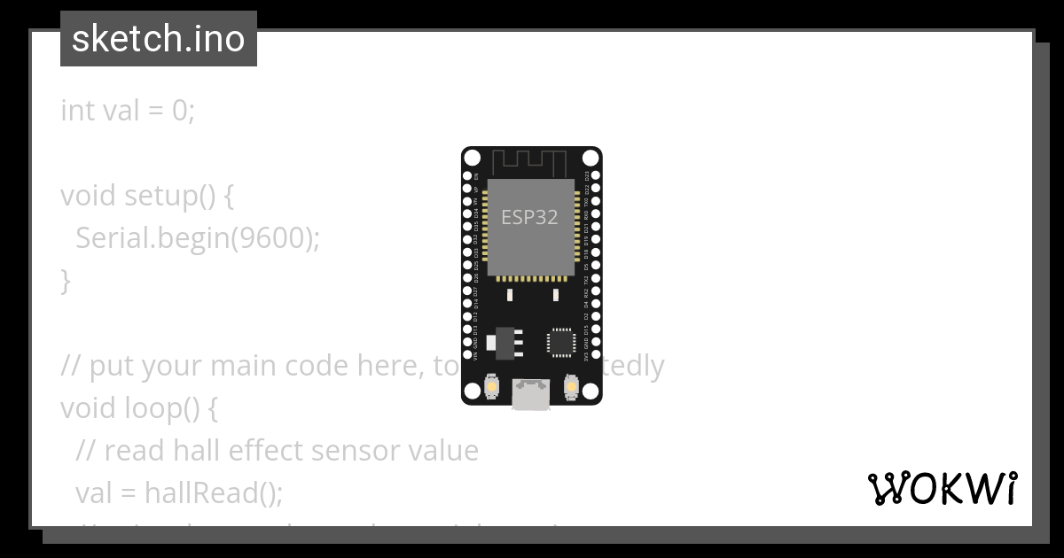 The Esp Hall Effect Sensor Wokwi Esp Stm Arduino Simulator