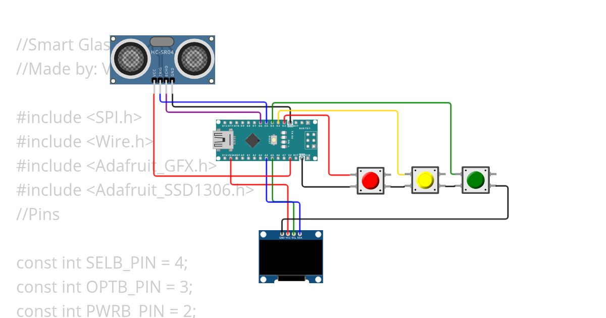 Smart Glasses Mini simulation