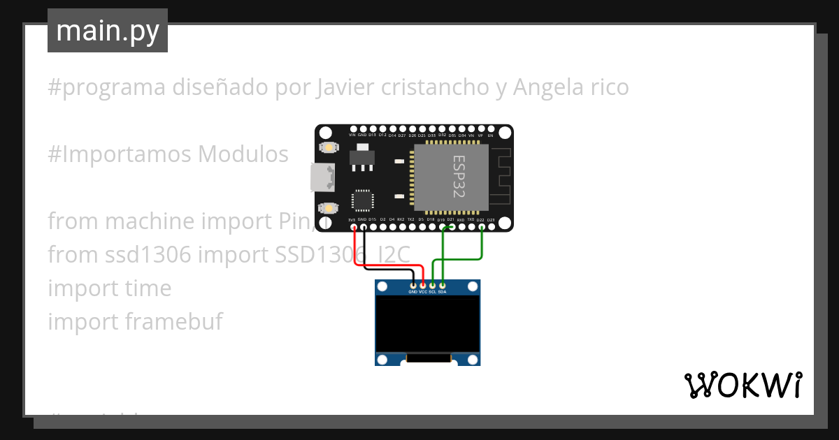 oled final - Wokwi ESP32, STM32, Arduino Simulator