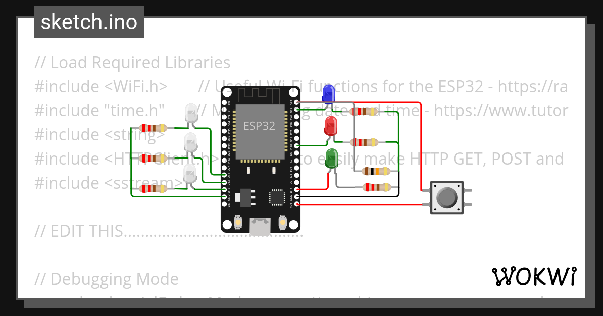 IoT_Mailbox_by_GregPaskal_v02 Wokwi Arduino and ESP32 Simulator