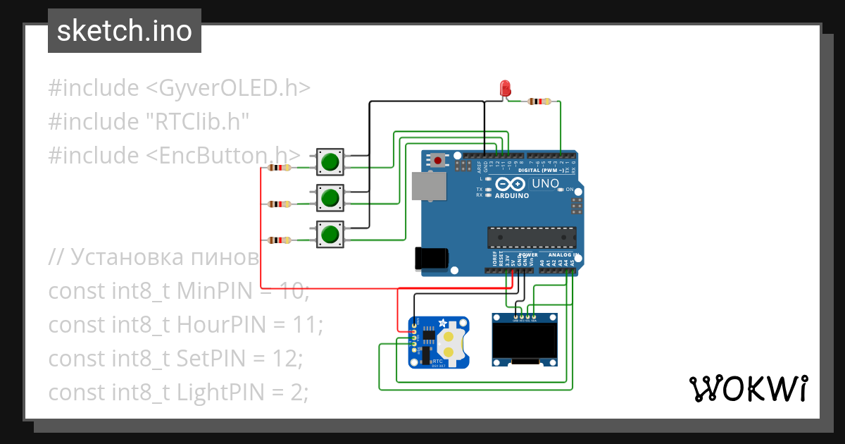 Clock - Wokwi ESP32, STM32, Arduino Simulator