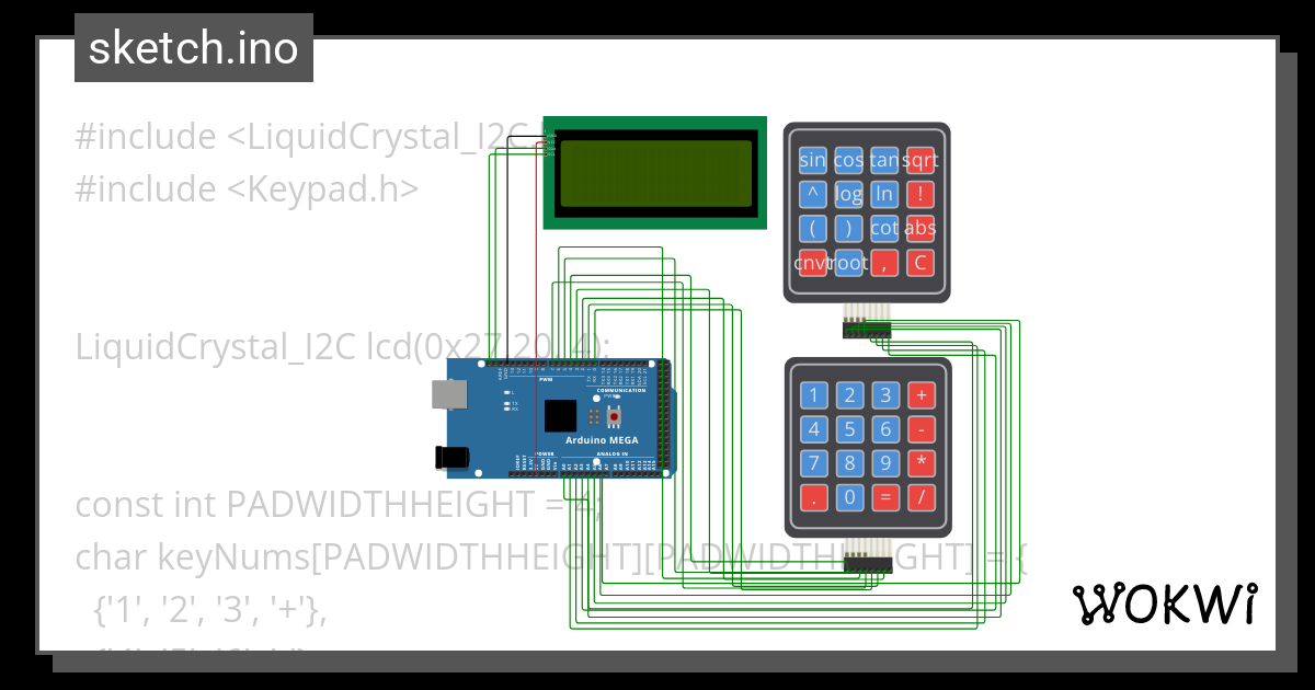 calculator - Wokwi ESP32, STM32, Arduino Simulator