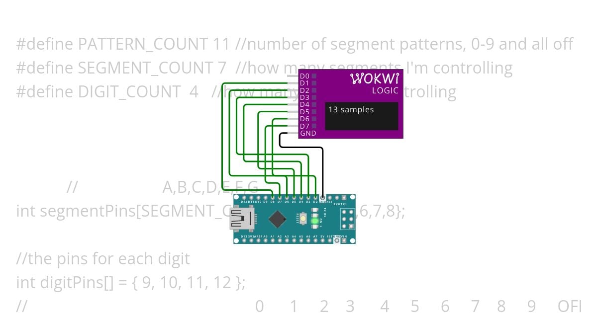 Seven Segment simulation