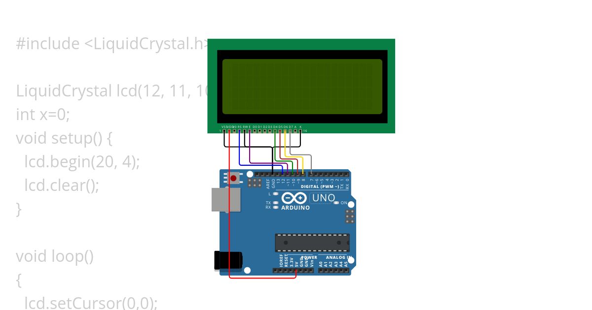 LCD scroll left simulation