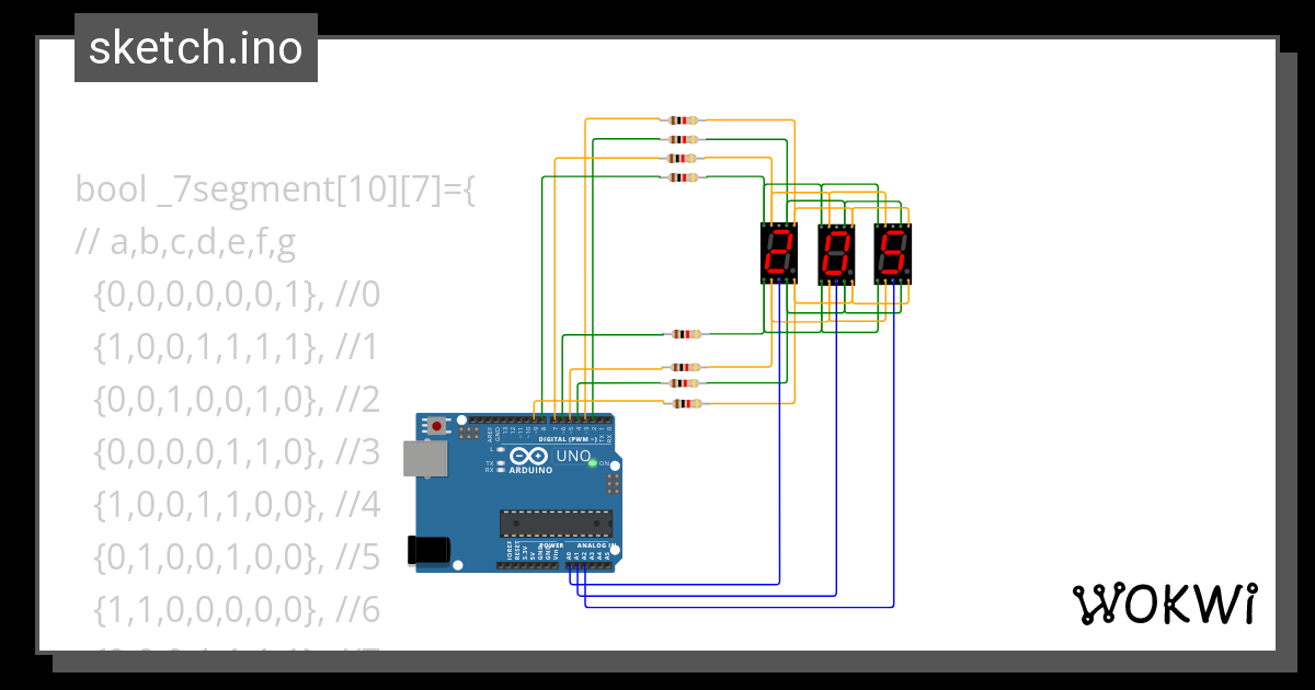 Pico Pio 7segment Ino Wokwi Esp32 Stm32 Arduino Simul 1085