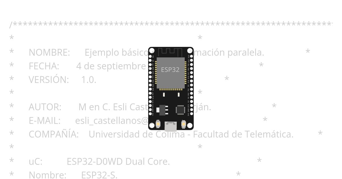 ESP32 - DualCore simulation