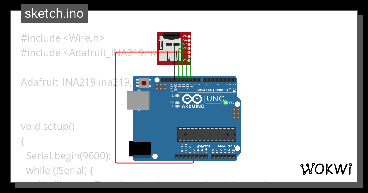 Arduino_Adafruit_INA219_Volt_Amp_Power - Wokwi ESP32, STM32, Arduino ...