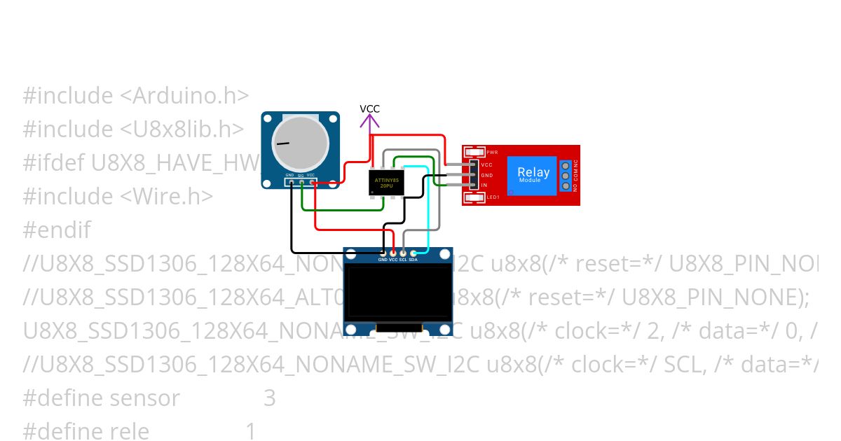 u8g2 attiny85 NTC simulation