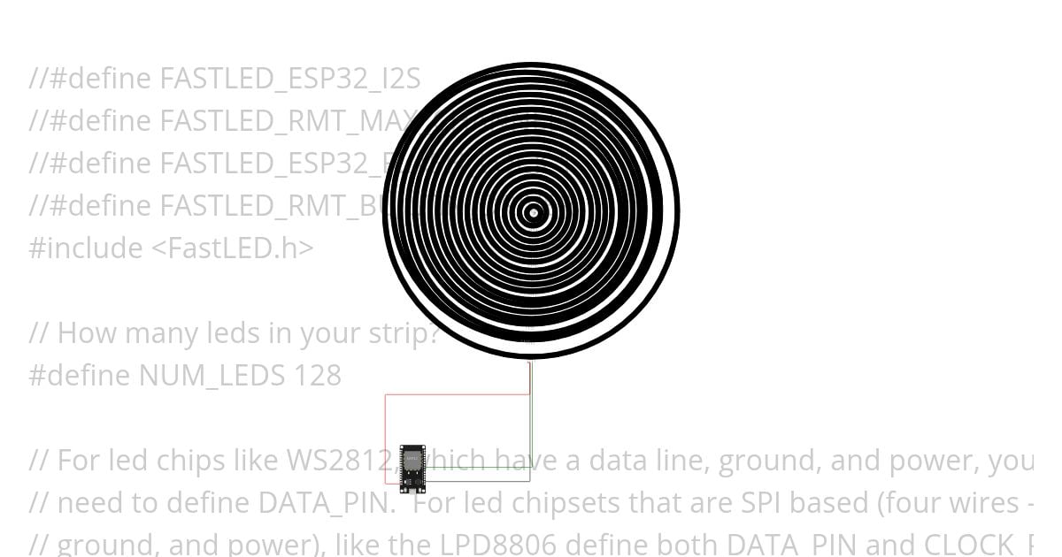 fastled-esp32 limit 31led simulation