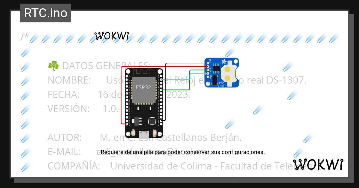 RTC - Wokwi ESP32, STM32, Arduino Simulator
