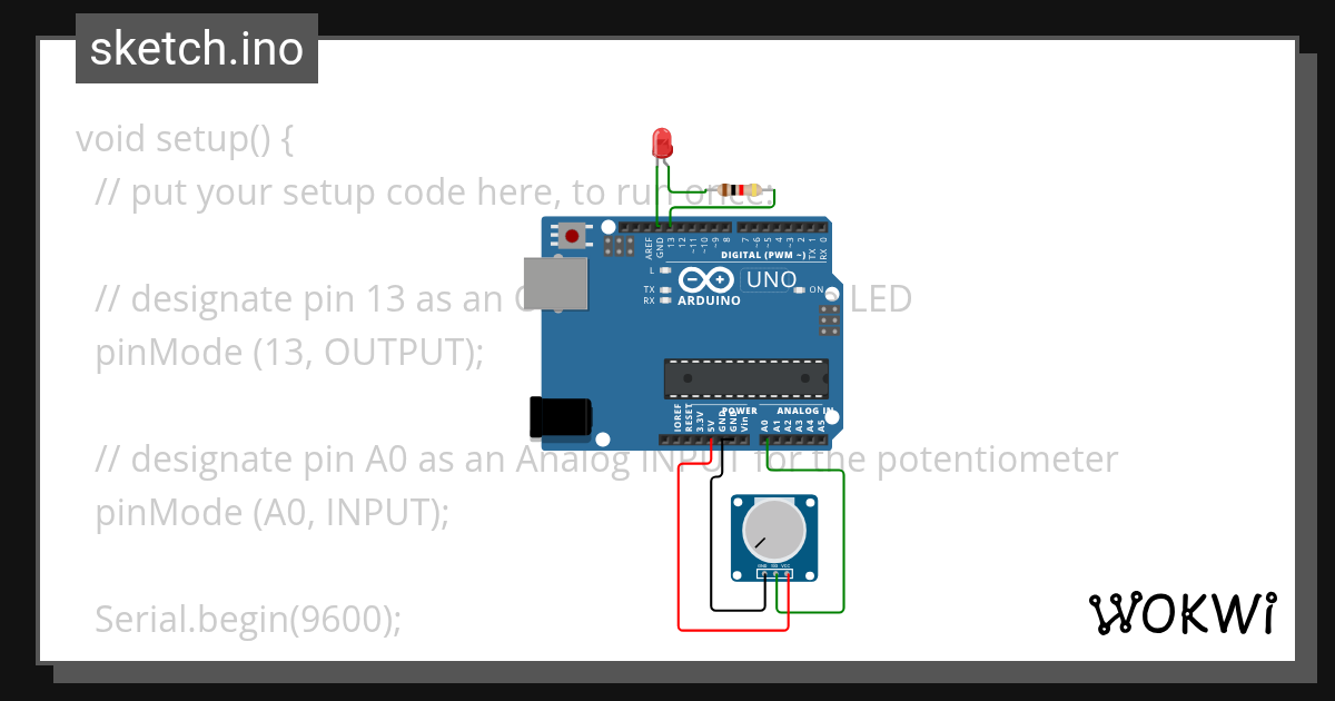 Control Blink Rate With Potentiometer - Wokwi ESP32, STM32, Arduino ...
