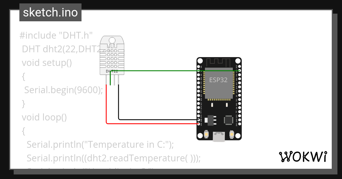 dht22 - Wokwi ESP32, STM32, Arduino Simulator