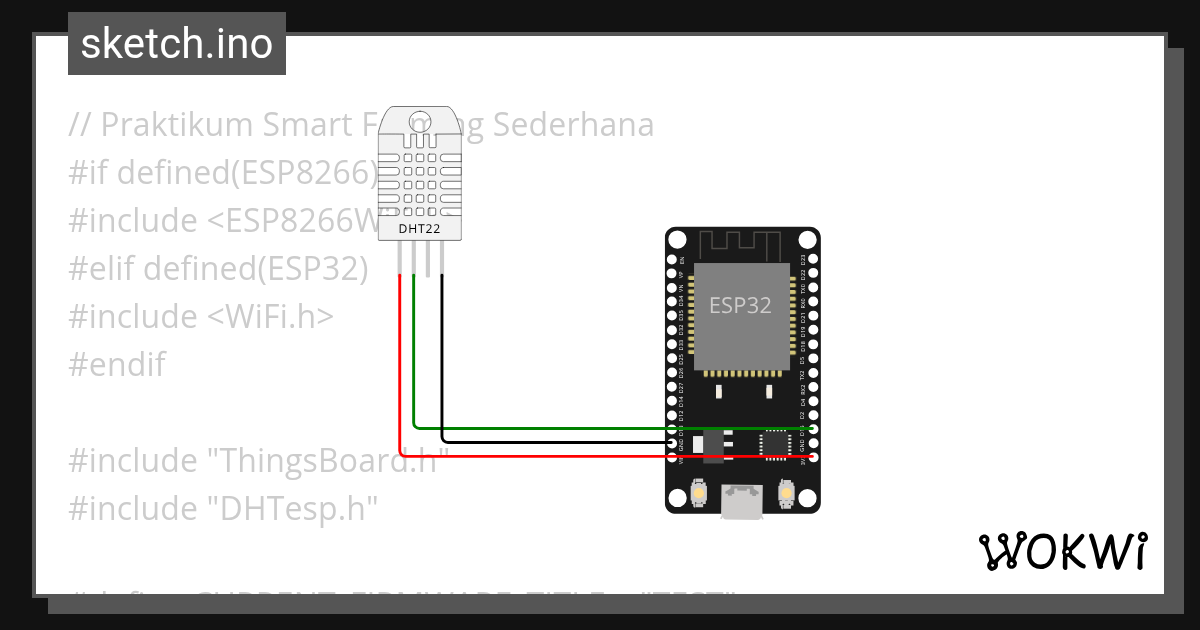 temperature and humid - Wokwi ESP32, STM32, Arduino Simulator