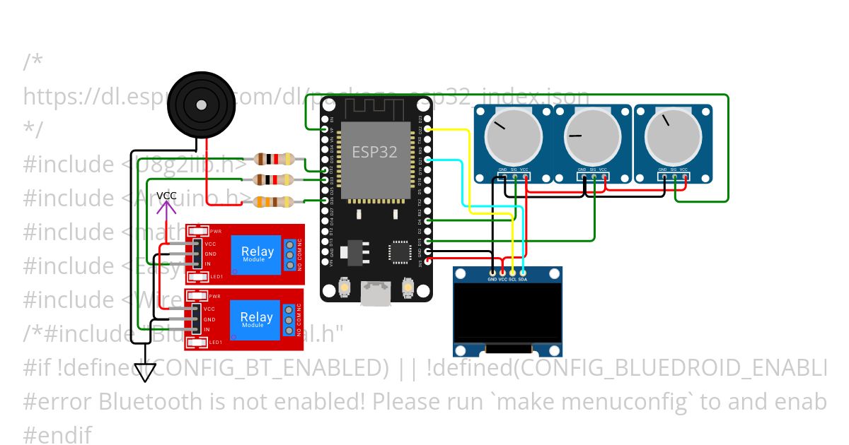 ESP32 Gauges dual simulation