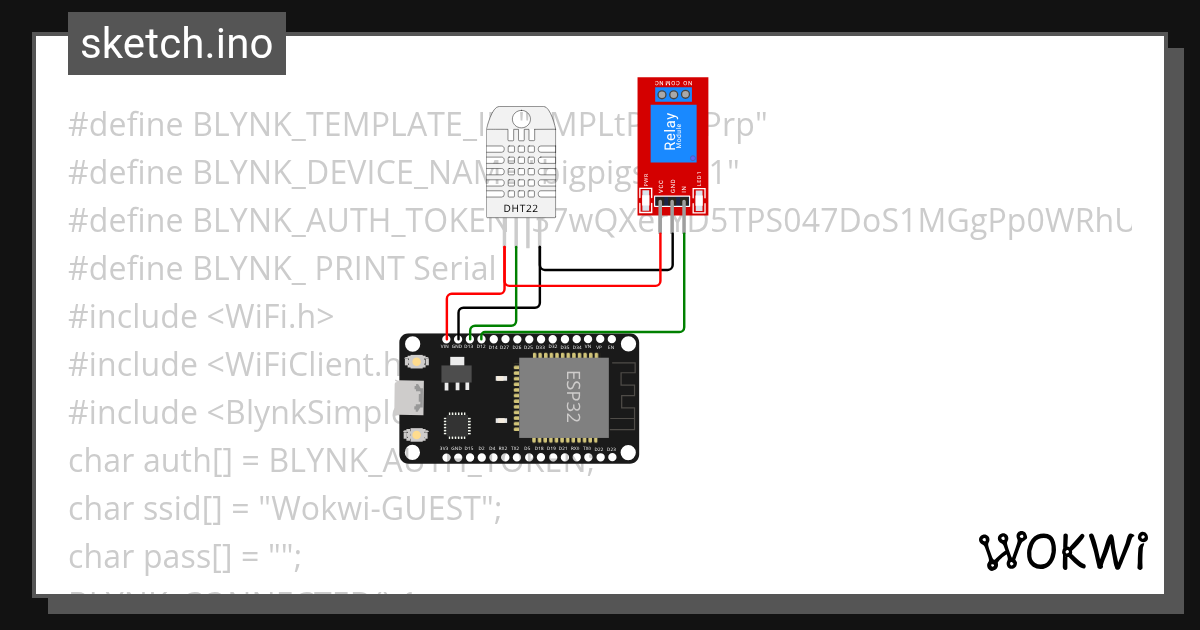 Work08 esp32 DHT - Wokwi ESP32, STM32, Arduino Simulator