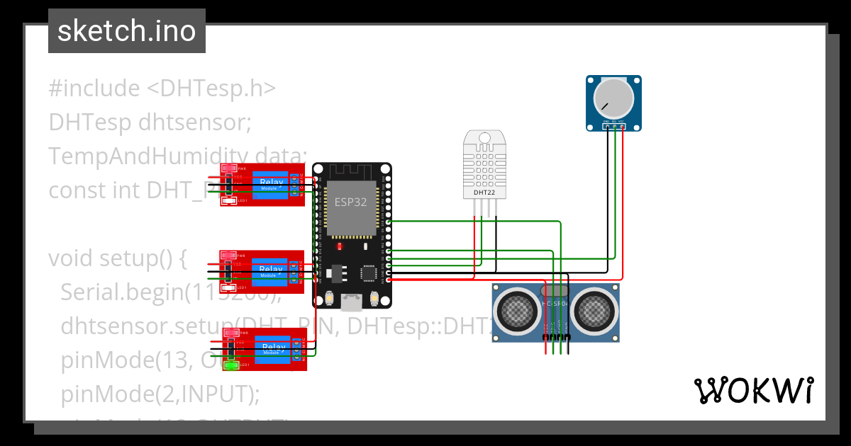 Using Relay Wokwi Esp32 Stm32 Arduino Simulator 