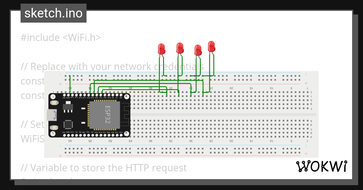 Untitled project - Wokwi ESP32, STM32, Arduino Simulator image.