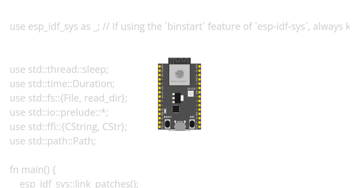 esp32c3-fatfs simulation