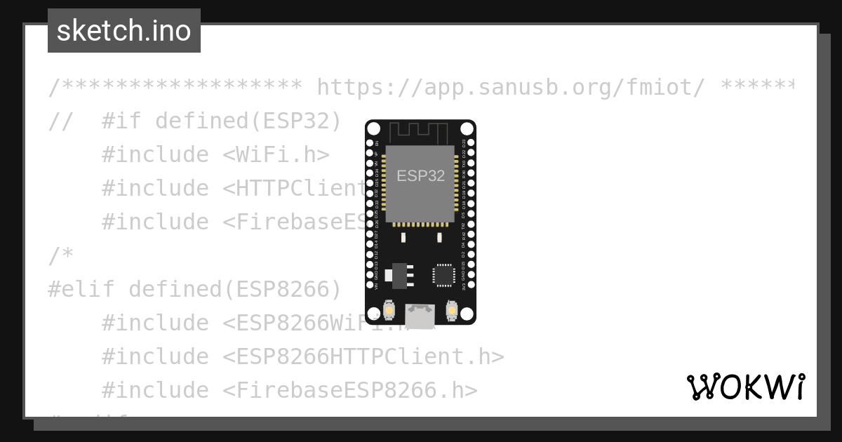 Firebase build fix wokwi esp32 stm32 arduino simulator