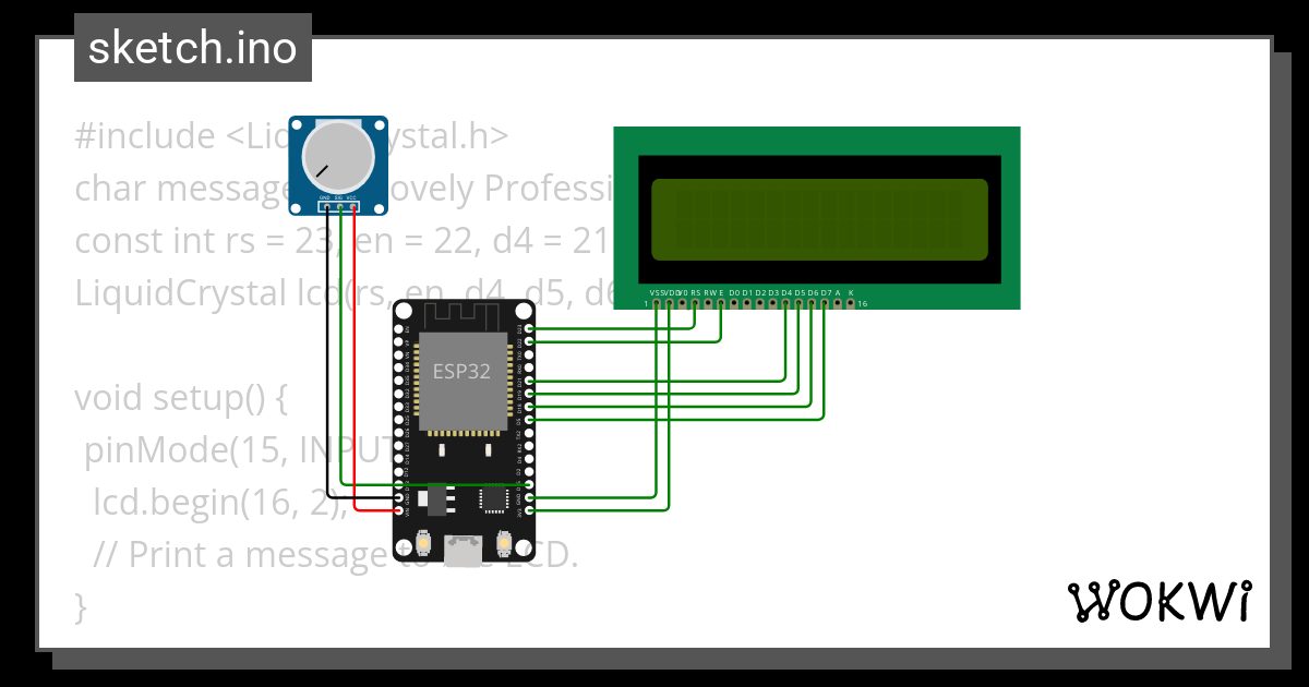 Lcd Pot Wokwi Esp32 Stm32 Arduino Simulator